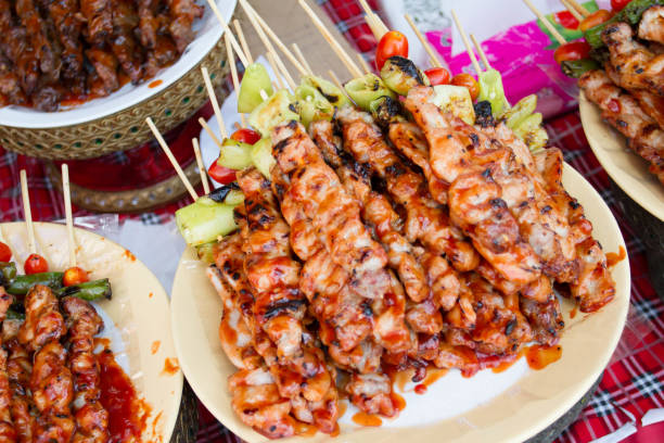 istock Grilled pork barbecue topped with sauce 867333904