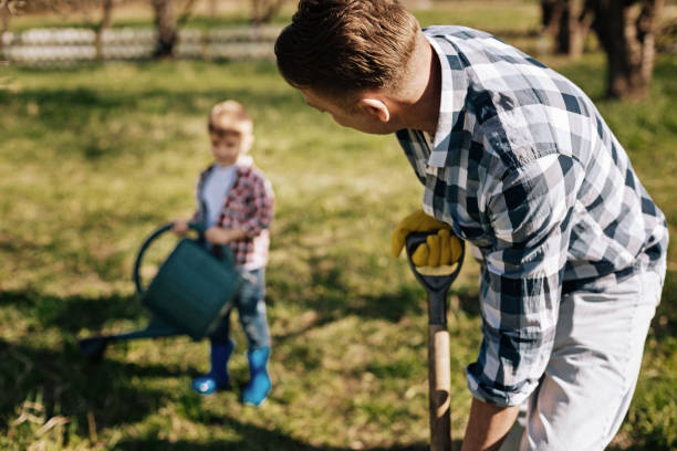 istock Young gardener standing in semi position 867337346