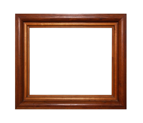 istock Massive wooden brown picture or photo frame 867339408
