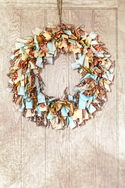 Rag Wreath stock photo