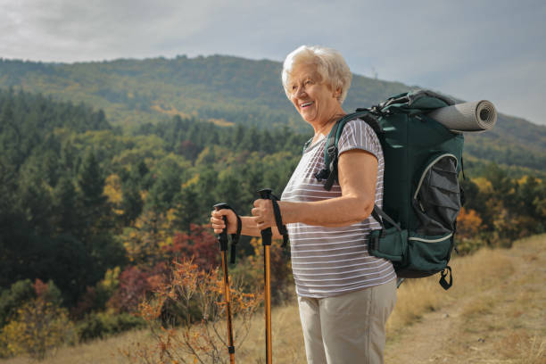 istock Elderly female hiker 867351474