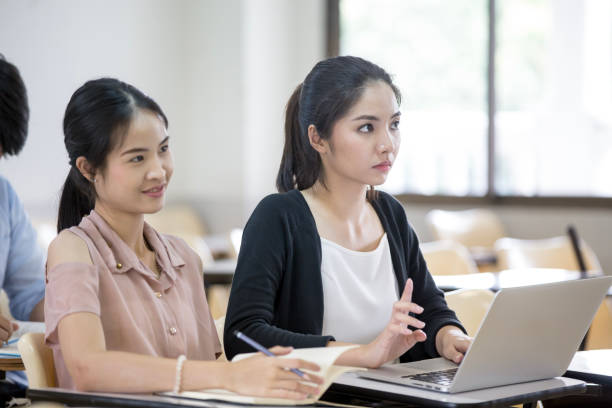 istock Asian People study together in classroom. People with Education concept. 867356266