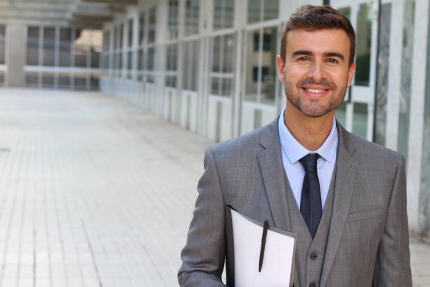 istock Good looking businessman isolated in office space 867366814