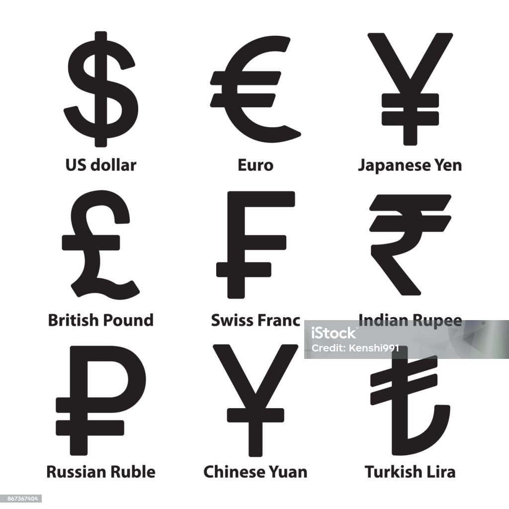 Para Birimleri Icons Set Sembol Vekt r Stok Vekt r Sanat Para para-birimleri-icons-set-sembol-vekt-r-stok-vekt-r-sanat-para