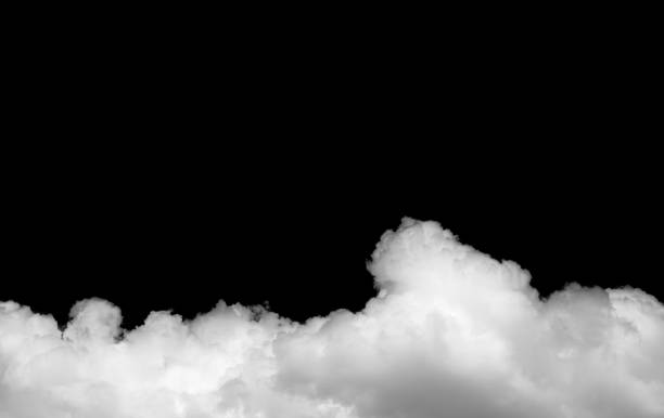 Clouds on black background Clouds on black background stratosphere meteorology climate air stock pictures, royalty-free photos & images