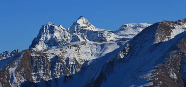 istock Mountain range in Valais Canton. View from Riederalp. 867369588