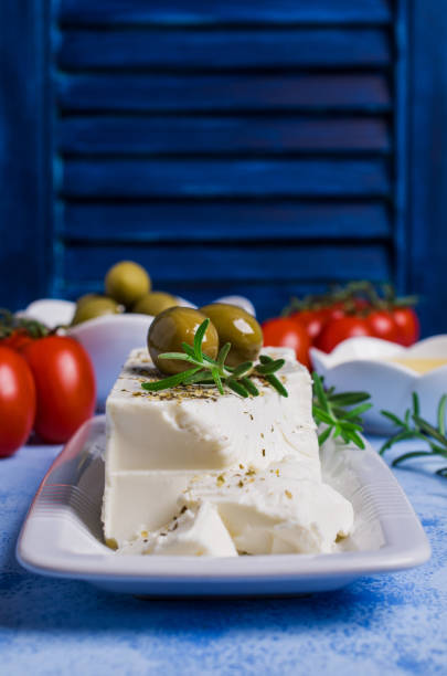 istock Cheese feta with olives 867372072