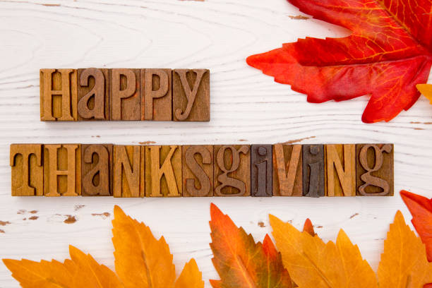 istock Thanksgiving Themed Background with Type Set Lettering 867372208