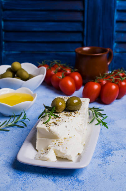 istock Cheese feta with olives 867372538