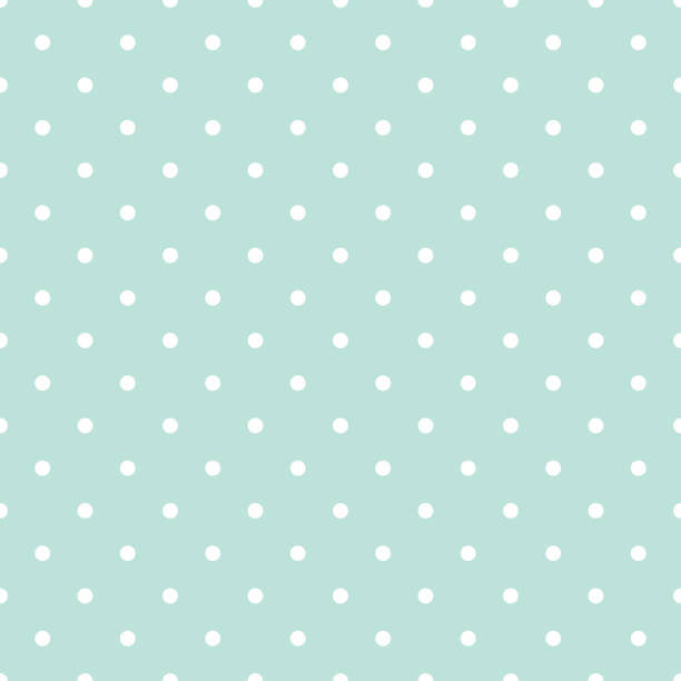 青と白の水玉赤ちゃんシームレスなベクトル パターン - 水玉点のイラスト素材／クリップアート素材／マンガ素材／アイコン素材