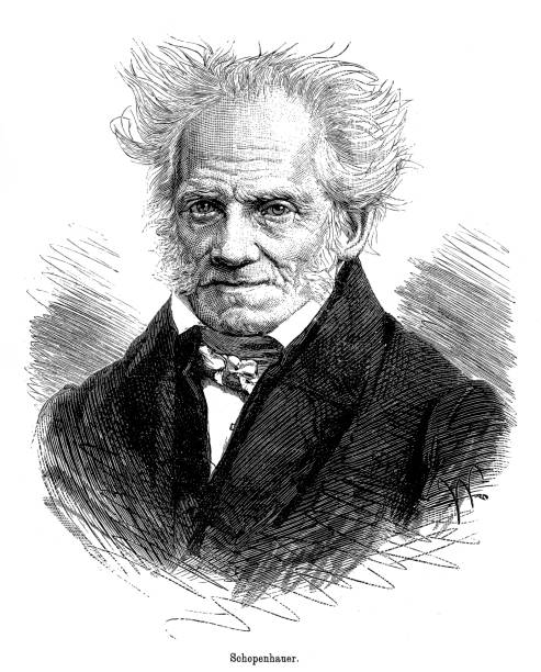 アルトゥル ・ ショーペンハウアー (1788-1860 年)、ドイツの哲学者 - arthur schopenhauer点のイラスト素材／クリップアート素材／マンガ素材／アイコン素材