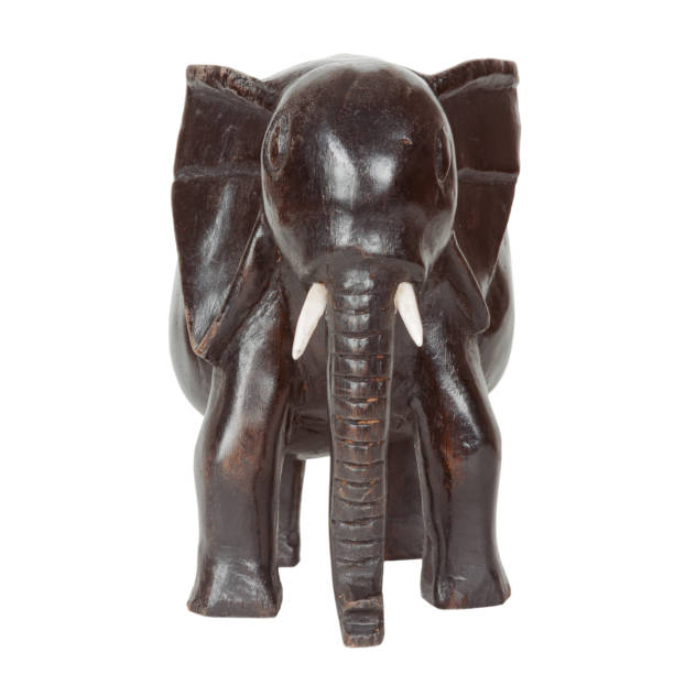 istock African Antique Black Ebony Statue of Elephant 867383274