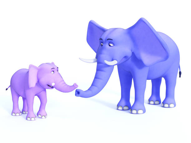 3d render of an elephant in a top hat