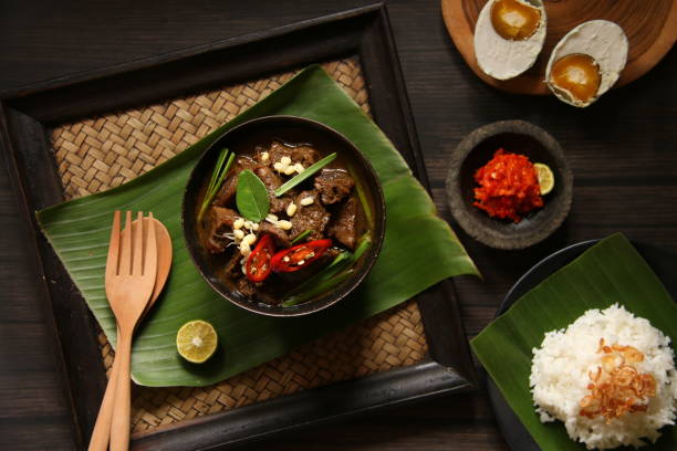 Rawon, a Traditional Javanese Beef Soup in Keluak Fruit Broth