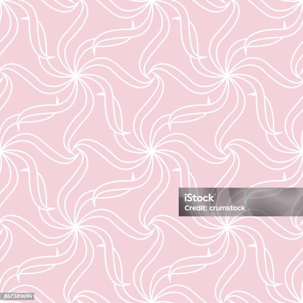Regular Pattern Pink Geometric Pale Pink Seamless Pattern For Fabrics Stock Illustration ...