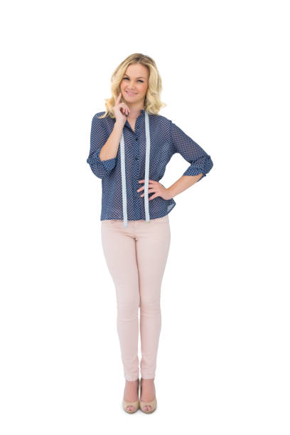 istock Cheerful pretty fashion designer posing 867391498