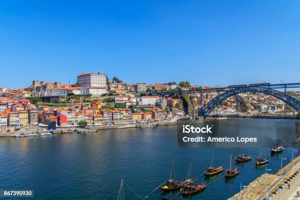 Harbor Stock Photo - Download Image Now - Architecture, Dom Luis I Bridge, Douro River