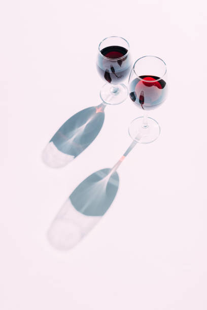 istock Two glasses of red wine 867401522