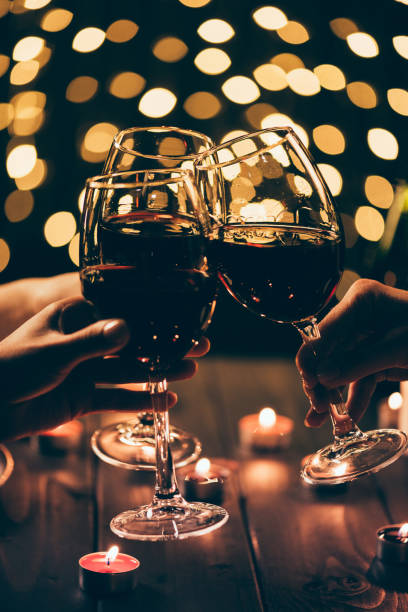 istock Group of people clinking glasses 867401780