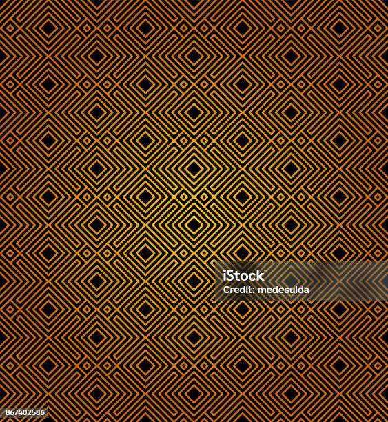 Cool Golden Pattern Golden Pattern Stock Illustration - Download Image Now - Abstract, Art ...