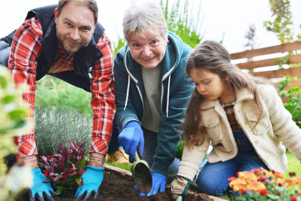 istock Family gardening together 867412876