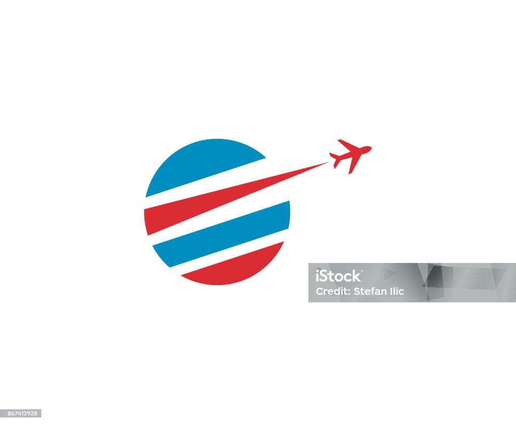 Ícone de viagem - Vetor de Logotipo royalty-free