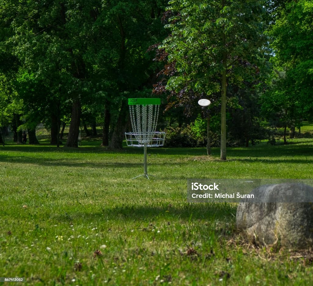 Flying Disc Sign Disc Golf Flying Disc Stock Photo - Download Image Now - Disc Golf ...