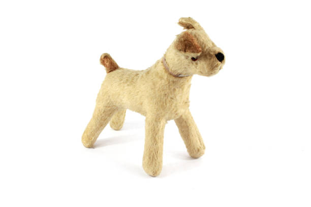 istock An Old Fashioned Standing Toy Dog on White Background 867416168
