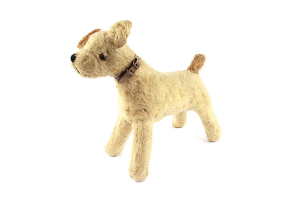 istock An Old Fashioned Standing Toy Dog on White Background 867416364