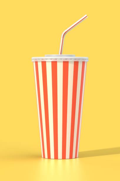 istock Fast food cola drink cup and drinking straw 867417070