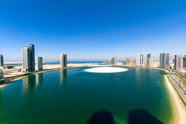 Buildings at Al Khan lagoon, Sharjah