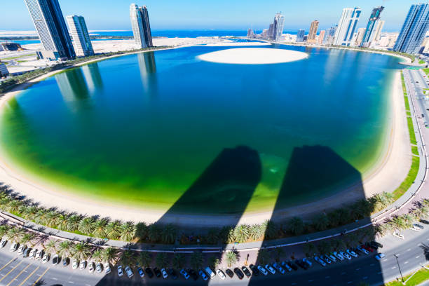 istock Buildings at Al Khan lagoon, Sharjah 867418396