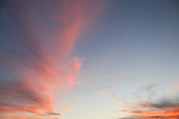 istock Blue sky with flaming sunset 867420828