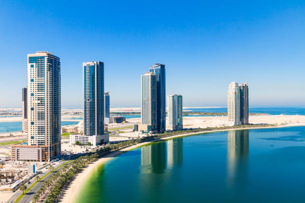 istock Buildings at Al Khan lagoon, Sharjah 867421278