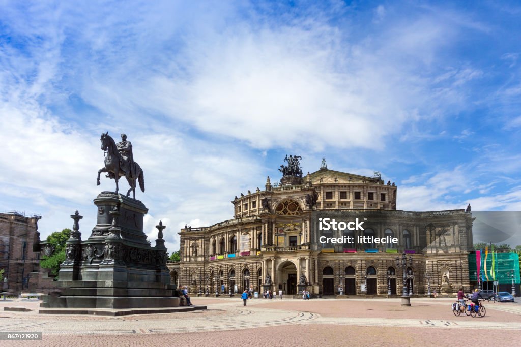Travel Saxon State Opera Dresden, Germany Ancient Stock Photo