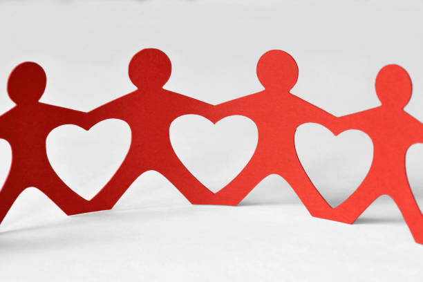 istock Paper people chain - Unity and love concept 867436264