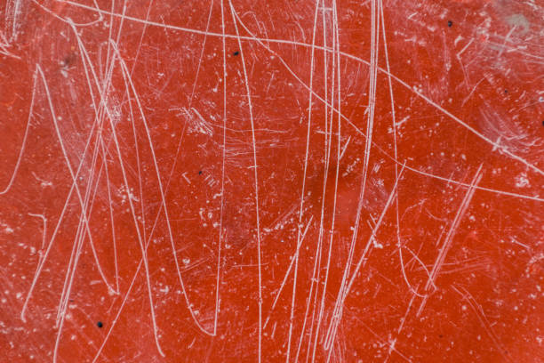 Extreme Close Up Plastic Red Chair