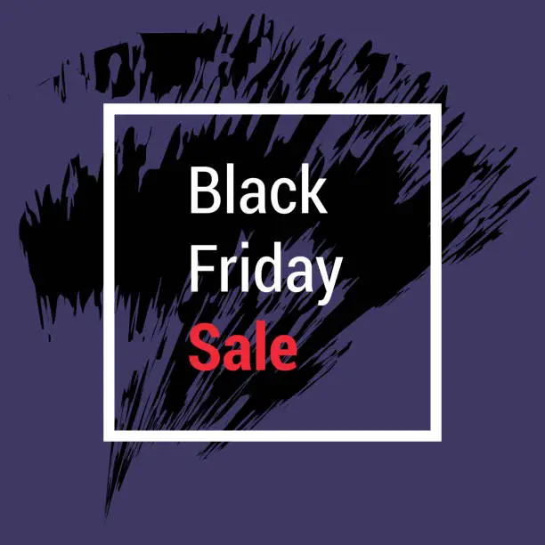 Vector illustration of Black Friday Super Sale