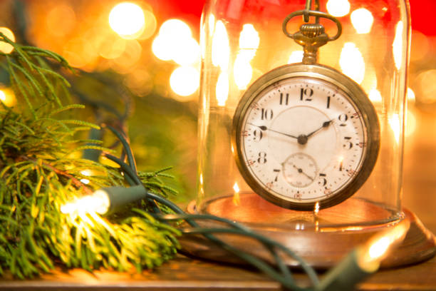 istock New Year's Eve, Christmas holiday party, clock. 867467416