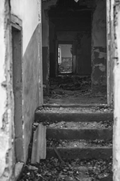 istock old ruins home corridor without doors 867477050