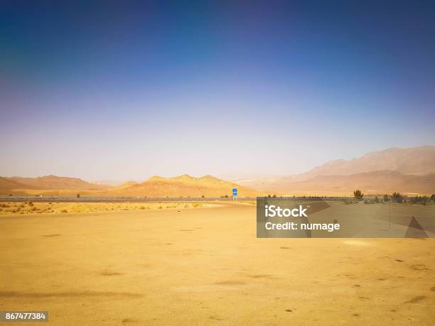 Desert And The Blue Sky Iran Stock Photo - Download Image Now - Egypt, Sand, Adventure