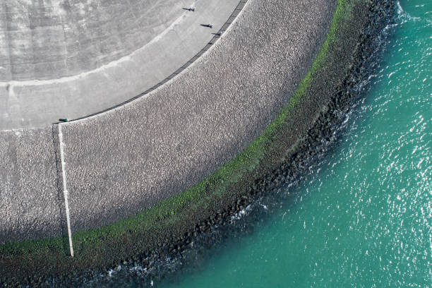 istock Dyke and coastline - aerial view 867481010