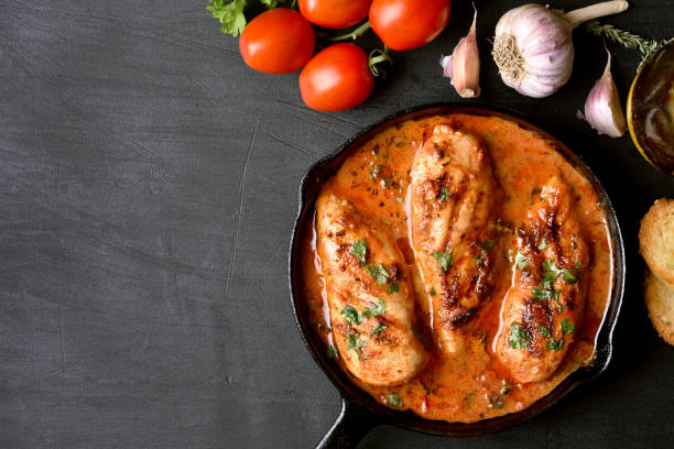 istock Chicken breast in tomato sauce 867483792