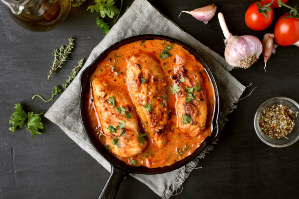 istock Chicken breast in tomato sauce 867483794