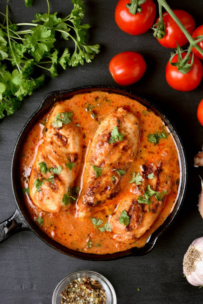 istock Chicken breast in tomato sauce 867483802
