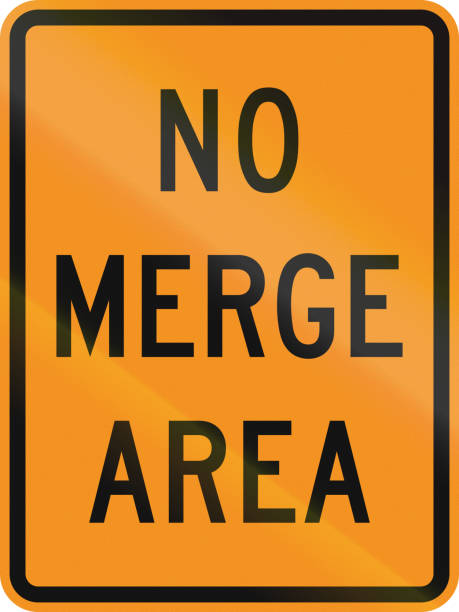 istock United States MUTCD road sign - No merge area 867491104