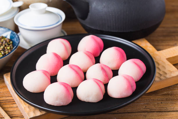 istock A peach-shaped birthday bun known as the Longevity Peach.Chinese specialty pastry 867492482