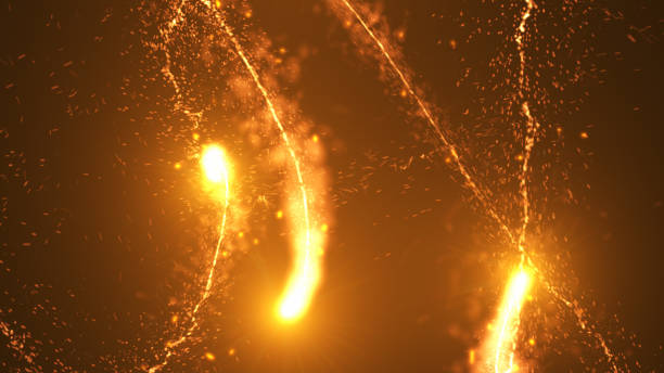 istock Ring of fire, Plasma ring on a dark background. 867501986