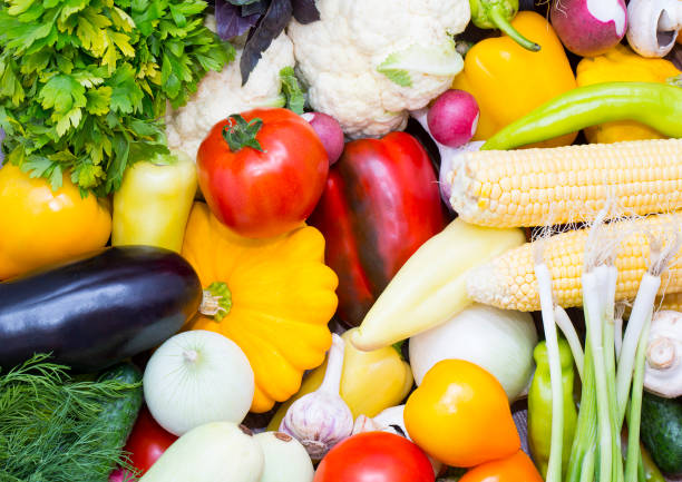 istock Fresh vegetables background close-up of 867504886