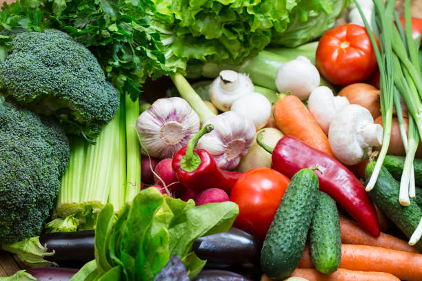 istock Fresh vegetables background close-up of 867506094